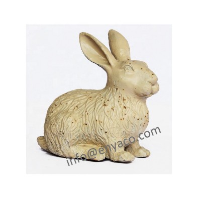 Antique Garden bunny rabbit statue sculptures, Cast Iron rabbit figurines