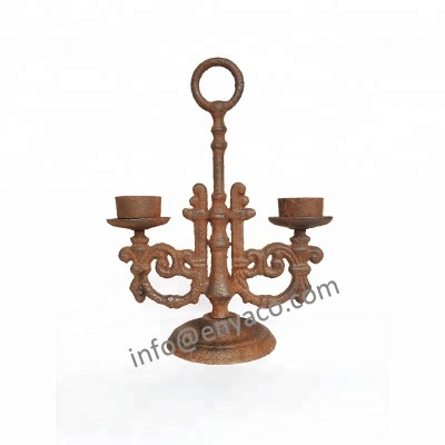 candle holder, iron casting T light holder