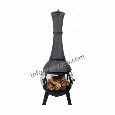 Factory Wholesale Wood Burning cast iron chiminea outdoor,  Garden Backyard chimenea