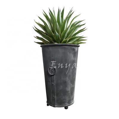 Metal Planters Tall Metal Planter Large Outdoor Vertical Garden Pots