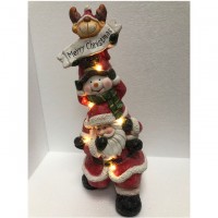 Christmas decoration supplies megnisia Santa figures led lights